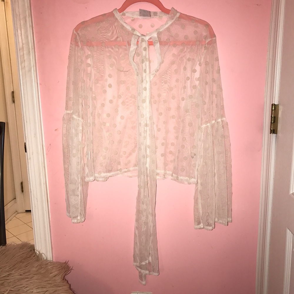 White Sheer Blouse